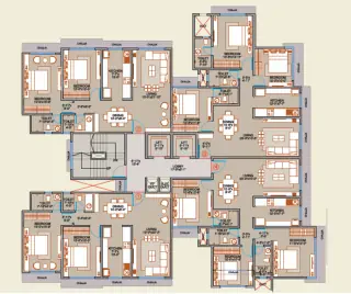 Master plan of Veena Solace